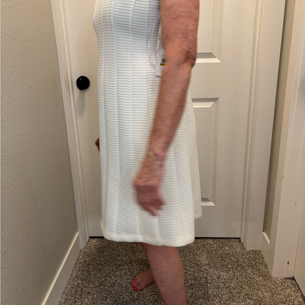 Calvin Klein Textured White Dress - Picture 4 of 13